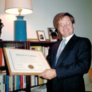 Dad with his JD degree Nov 86 Dad with JD degree Nov 86