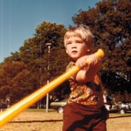 Fred takes his first swings in Lakeside Park August 5 1984 Fred Lakeside Park Aug 5 1984