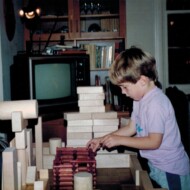 Fred with blocks Nov 86 Fred with blocks Nov 86